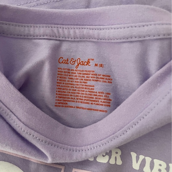 Cat & Jack girls winter vibes long sleeve shirt size M(8) NWT - Picture 3 of 3